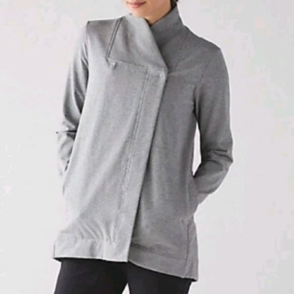 Lululemon Belle Wrap Stretch French Terry Cardigan - Picture 2 of 11